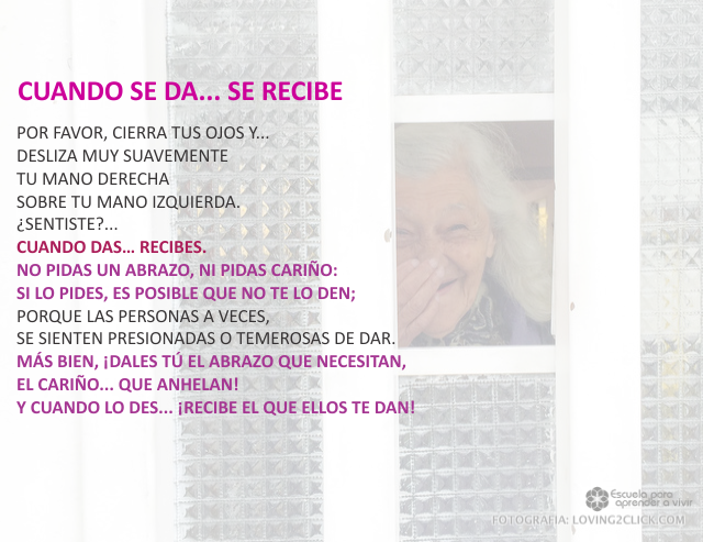 Cuando se da, se recibe Diciembre 22 de 2009
